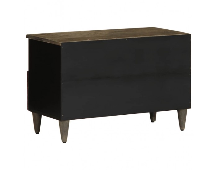Sonata H ТВ шкаф Светло сив 70x33,5x46 cm Масивна дървесина Манго