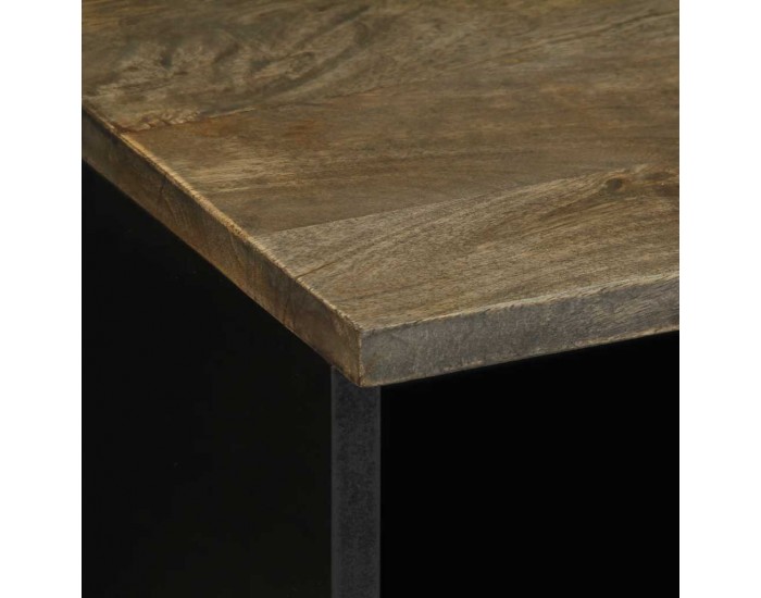 Sonata H ТВ шкаф Светло сив 70x33,5x46 cm Масивна дървесина Манго