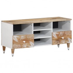 Sonata H TV шкаф 100x33,5x46 cm Масивна дървесина Манго - Comode TV