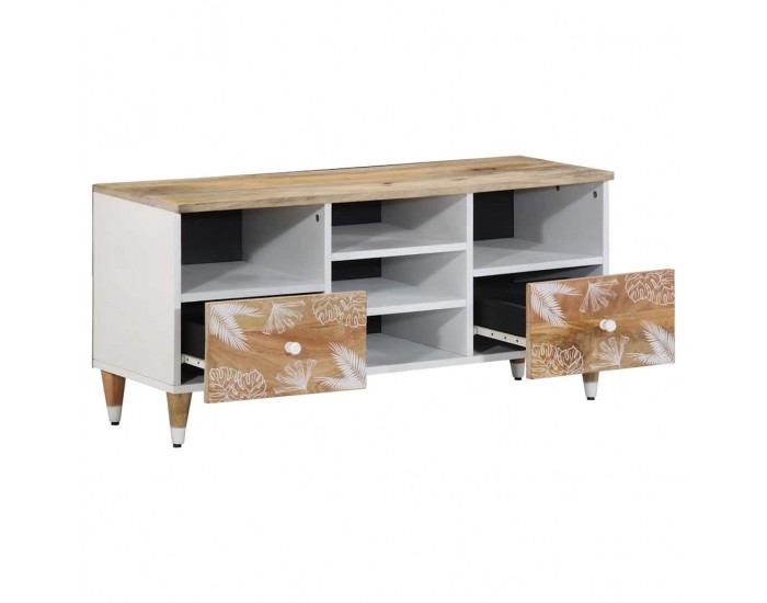 Sonata H TV шкаф 100x33,5x46 cm Масивна дървесина Манго