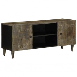 Sonata H ТВ шкаф Светло сив 105x33,5x46 cm Масивна дървесина Манго - Comode TV