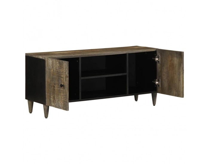 Sonata H ТВ шкаф Светло сив 105x33,5x46 cm Масивна дървесина Манго