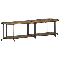 Sonata H ТВ шкаф 160x42x40 cm Масивна дървесина Възстановена - Comode TV