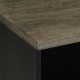 Sonata H ТВ шкаф, черен, 80x33x46 см, мангово дърво масив