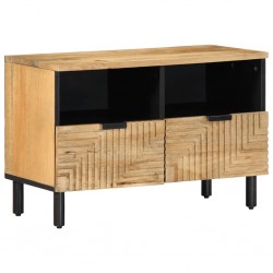 Sonata H TV шкаф кафяв 70x33x46 cm масивна дървесина манго - Comode TV