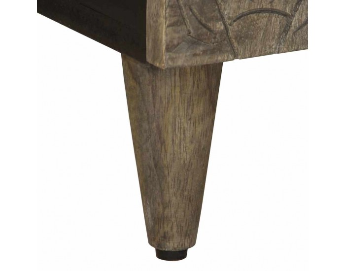 Sonata H ТВ шкаф Светло сив 105x33,5x46 cm Масивна дървесина Манго