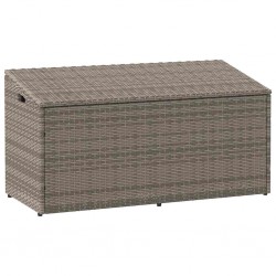 Sonata H Кутия за съхранение в градината сива 110x50x58 cm Поли ратан - Construcții de exterior