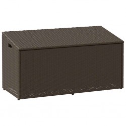 Sonata H Градинска кутия за съхранение Кафява 110x50x58 cm Поли ратан - Construcții de exterior