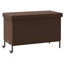 Sonata H Градинска кутия за съхранение с колела Кафява 110x55x73 cm - Construcții de exterior