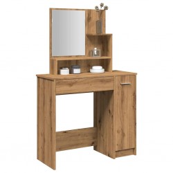 Sonata H Тоалетка с огледало, дъб артизан, 86,5x35x136 см - Măsuțe de toaletă și oglinzi