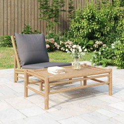 Sonata H Градинска кафе маса 100x55x33 см бамбук - Unelte și accesorii de grădină