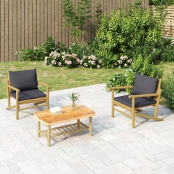Sonata H Градинска кафе маса 90x55x37 см бамбук - Unelte și accesorii de grădină