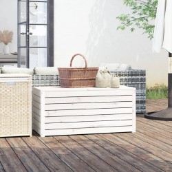 Sonata H Градинска кутия бяла 101x50,5x46,5 см масивна борова дървесина - Construcții de exterior