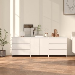Sonata H Бюфети, 3 бр, бели, инженерна дървесина - Living