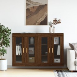 Sonata H Стенни шкафове, 2 бр, кафяв дъб, инженерно дърво - Corpuri, vitrine, biblioteci modulare