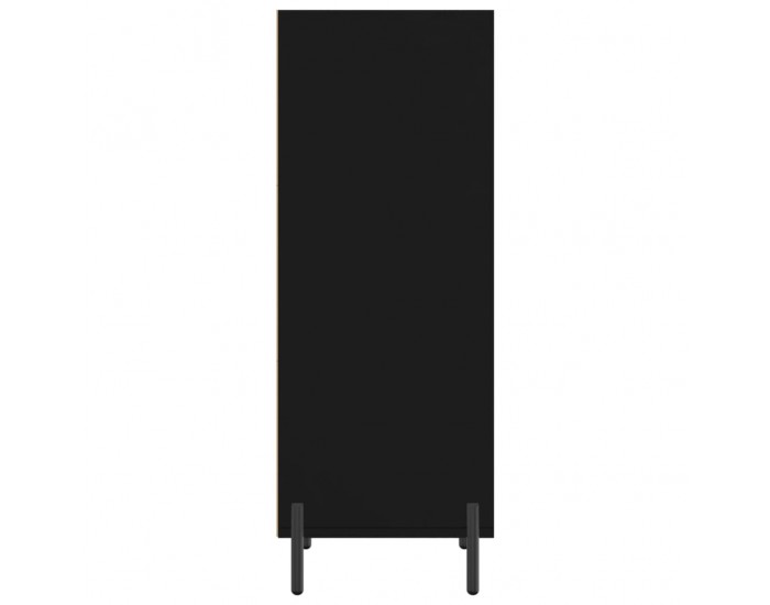 Sonata H Сайдборд, черен, 34,5x32,5x90 см, инженерно дърво