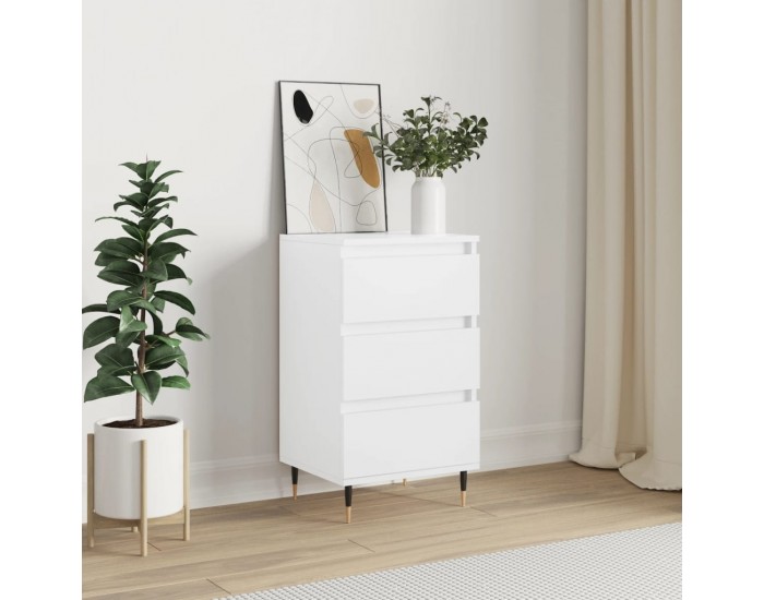 Sonata H Бюфет бял 40x35x70 см инженерно дърво