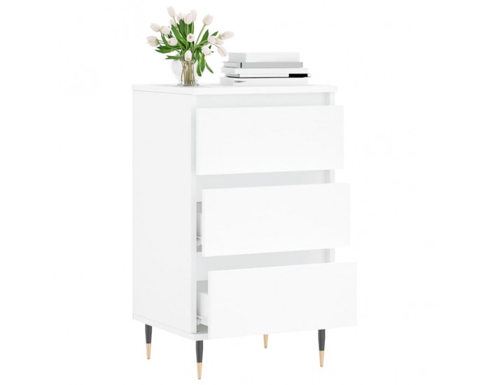 Sonata H Бюфет бял 40x35x70 см инженерно дърво