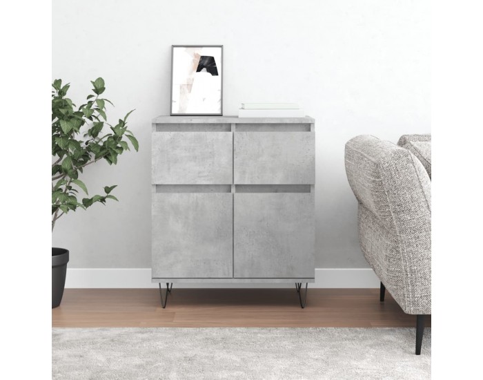 Sonata Servantă, gri beton, 60x35x70 cm, lemn prelucrat