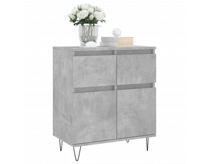 Sonata Servantă, gri beton, 60x35x70 cm, lemn prelucrat