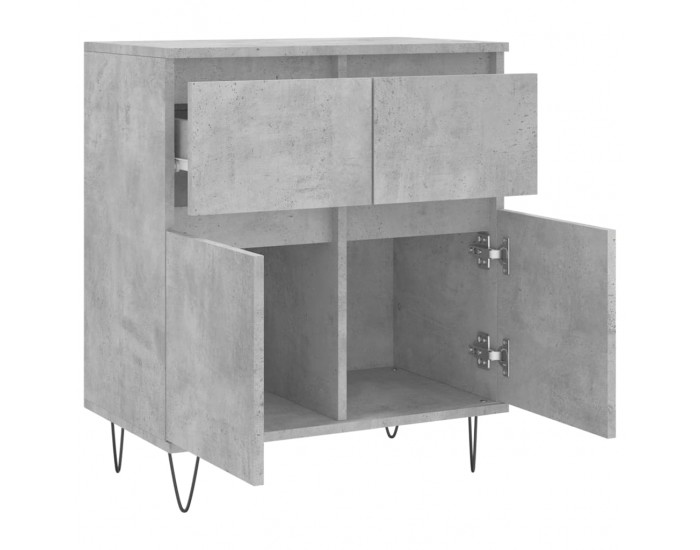 Sonata Servantă, gri beton, 60x35x70 cm, lemn prelucrat