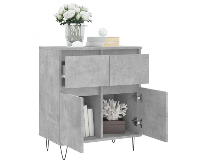 Sonata Servantă, gri beton, 60x35x70 cm, lemn prelucrat