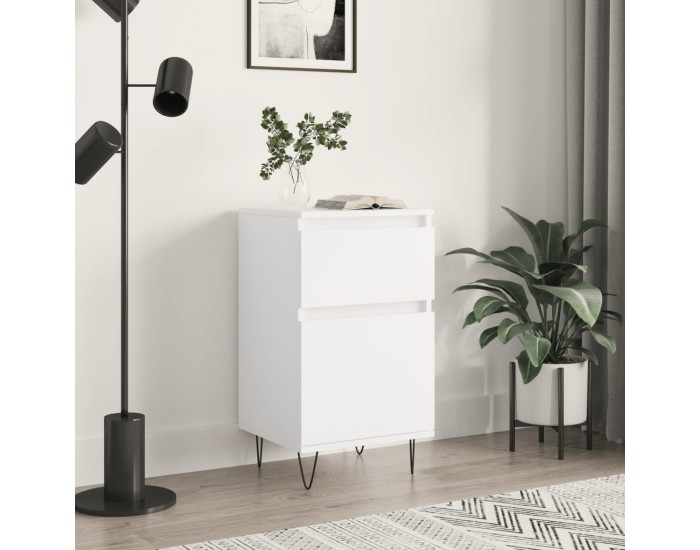 Sonata H Бюфет бял 40x35x70 см инженерно дърво