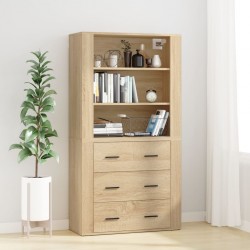 Sonata H Висок шкаф, сонома дъб, инженерно дърво - Corpuri, vitrine, biblioteci modulare