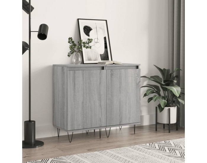 Sonata H Бюфети 2 бр сив сонома 40x35x70 см инженерно дърво
