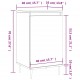 Sonata H Бюфет опушен дъб 40x35x70 см инженерно дърво