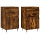 Sonata H Бюфети 2 бр опушен дъб 40x35x70 см инженерно дърво