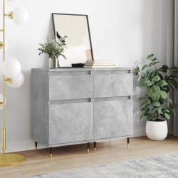 Sonata H Бюфети 2 бр бетонно сив 40x35x70 см инженерно дърво - Living