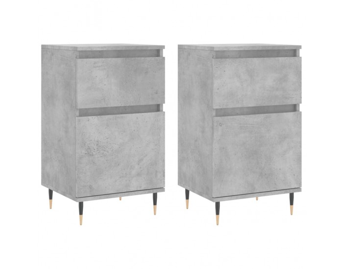 Sonata H Бюфети 2 бр бетонно сив 40x35x70 см инженерно дърво