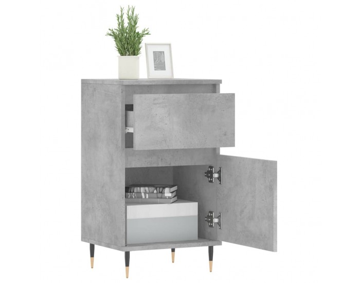 Sonata H Бюфети 2 бр бетонно сив 40x35x70 см инженерно дърво