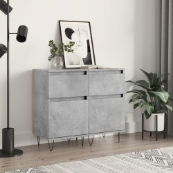 Sonata H Бюфети 2 бр бетонно сив 40x35x70 см инженерно дърво - Living