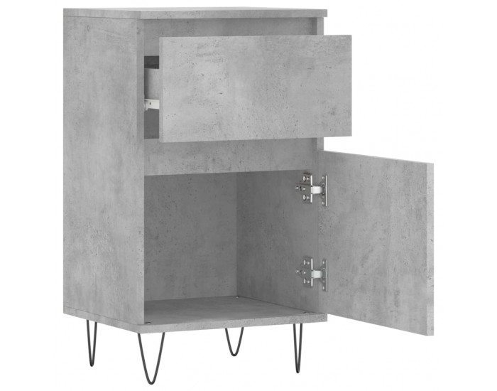 Sonata H Бюфети 2 бр бетонно сив 40x35x70 см инженерно дърво