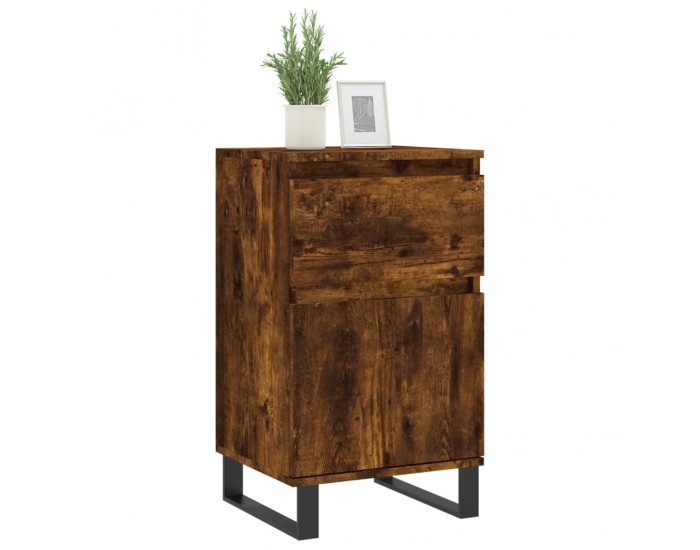 Sonata H Бюфет опушен дъб 40x35x70 см инженерно дърво