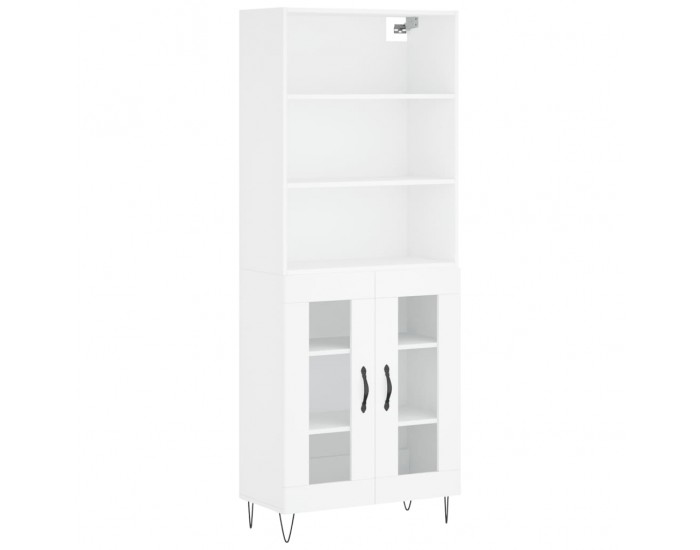 Sonata Dulap înalt, alb, 69,5x34x180 cm, lemn compozit