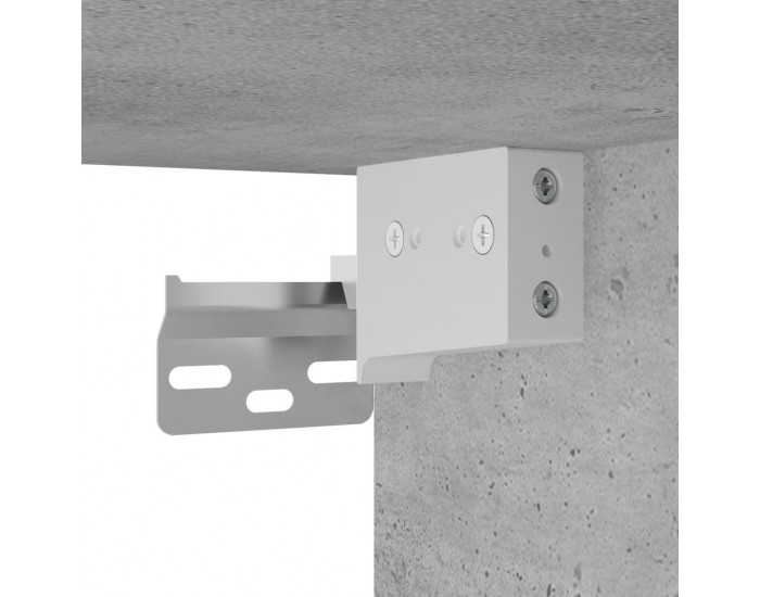 Sonata H Висок шкаф, бетонно сив, 69,5x34x180 см, инженерно дърво
