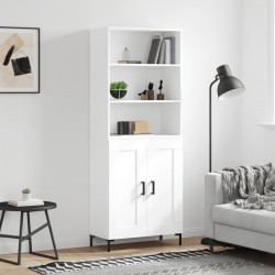 Sonata H Висок шкаф, бял, 69,5x34x180 см, инженерно дърво - Corpuri, vitrine, biblioteci modulare