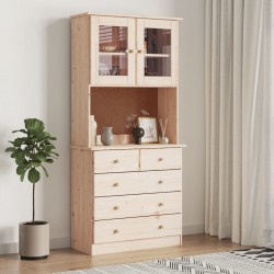 Sonata H Висок шкаф ALTA, 77x35x165 см, борово дърво масив - Corpuri, vitrine, biblioteci modulare
