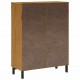 Sonata H Висок шкаф със стъклени вратички FLAM 92x40x122,5 см бор масив