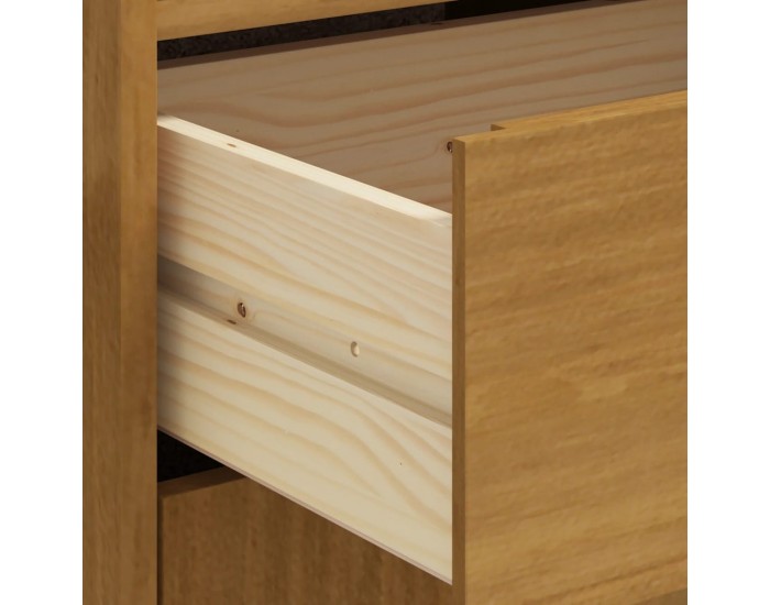 Sonata H Висок шкаф със стъклени вратички FLAM 92x40x122,5 см бор масив