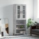 Sonata H Висок шкаф, бетонно сив, 69,5x34x180 см, инженерно дърво