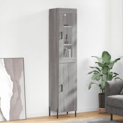 Sonata H Висок шкаф, сив сонома, 34,5x34x180 см, инженерно дърво - Corpuri, vitrine, biblioteci modulare