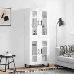 Sonata H Висок шкаф, бял, 69,5x34x180 см, инженерно дърво - Corpuri, vitrine, biblioteci modulare