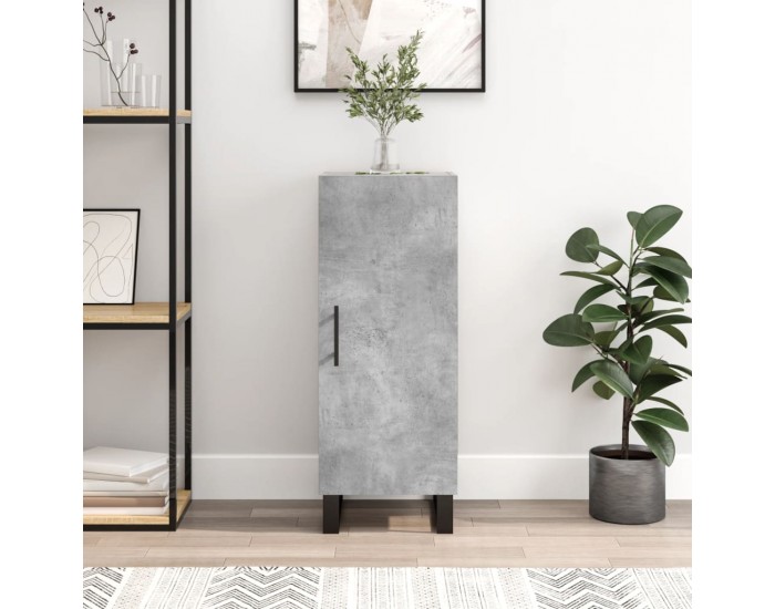 Sonata Servantă, gri beton, 34,5x34x90 cm, lemn compozit