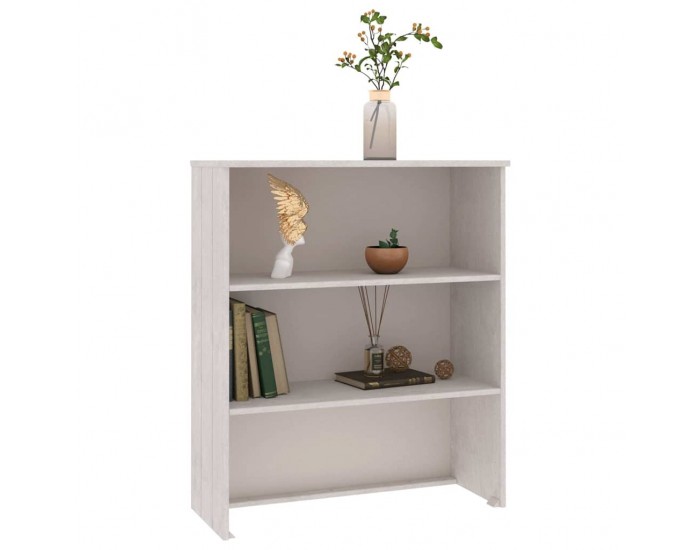 Sonata H Надстройка за шкаф HAMAR, бяла, 85x35x100 см, бор масив