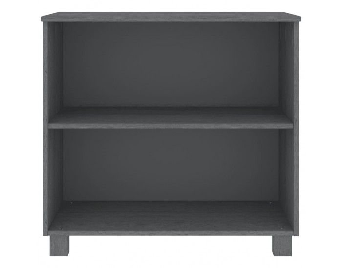 Sonata H Сайдборд HAMAR, тъмносив, 85x35x80 см, борово дърво масив