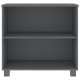 Sonata H Сайдборд HAMAR, тъмносив, 85x35x80 см, борово дърво масив